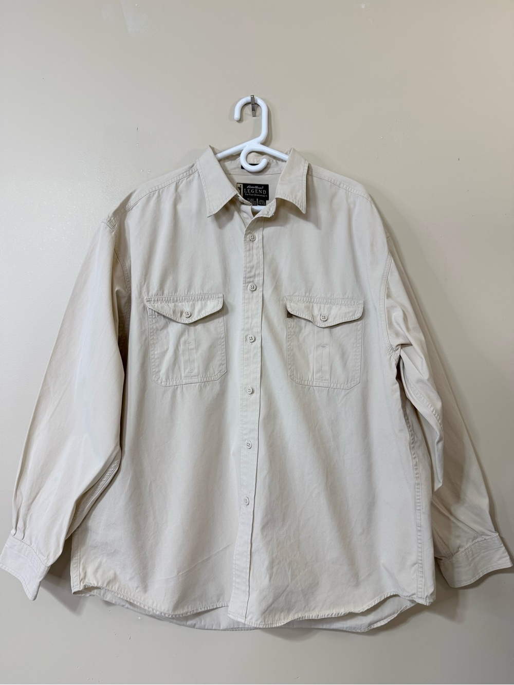 EDDIE BAUER Legend Garment Dye Button-Up size XXL
